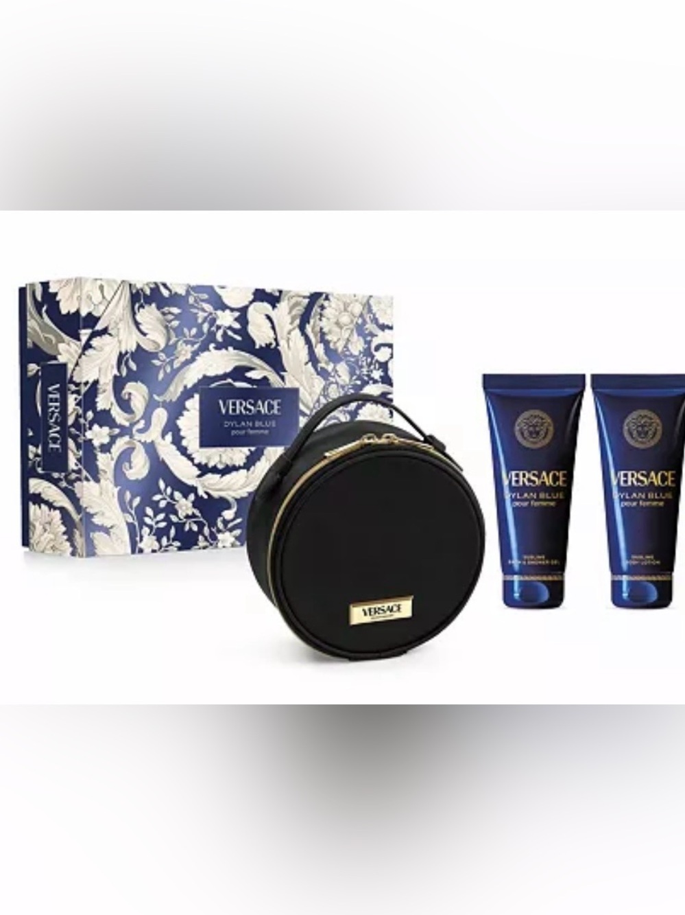 Versace Dylan Blue Pour Femme Cosmetic Case/Shower Gel/Body Lotion